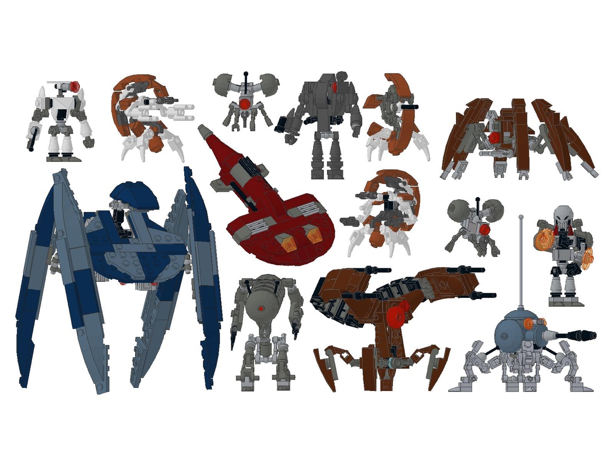 LEGO IDEAS Product Ideas Collectable brickbuilt Droid packs Clone