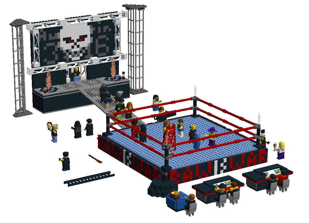 LEGO IDEAS - Product Ideas - WWE - Raw Is War Ring and Titantron