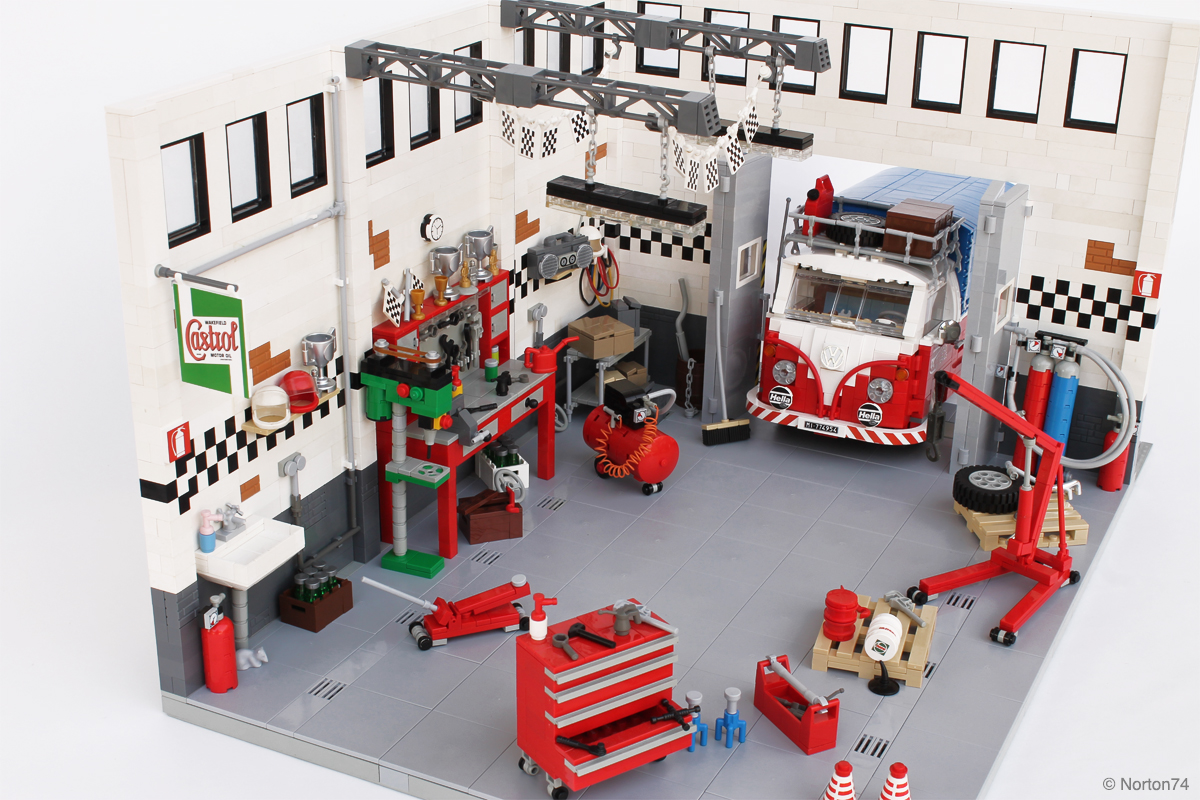 LEGO IDEAS Product Ideas GARAGE LIFE Oldtimer VOLKSWAGEN "service