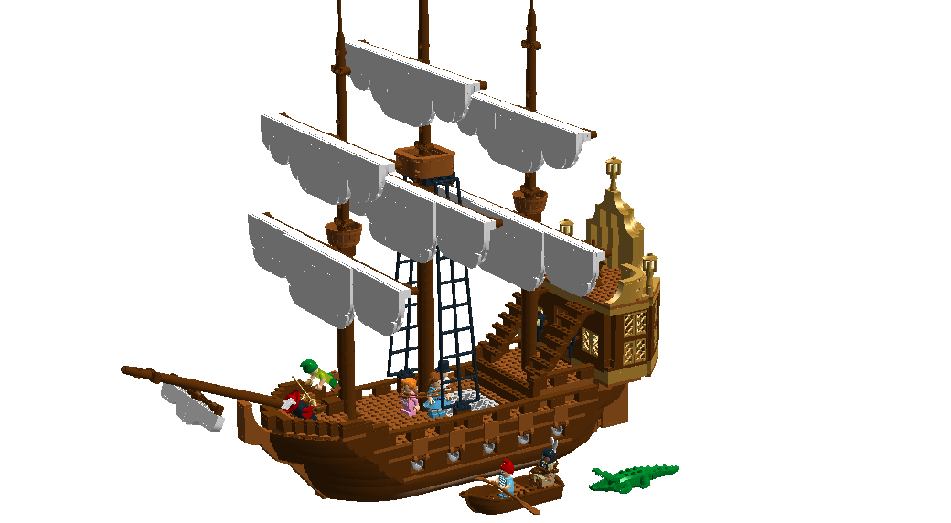 Peter Pan Pirate Ship Png