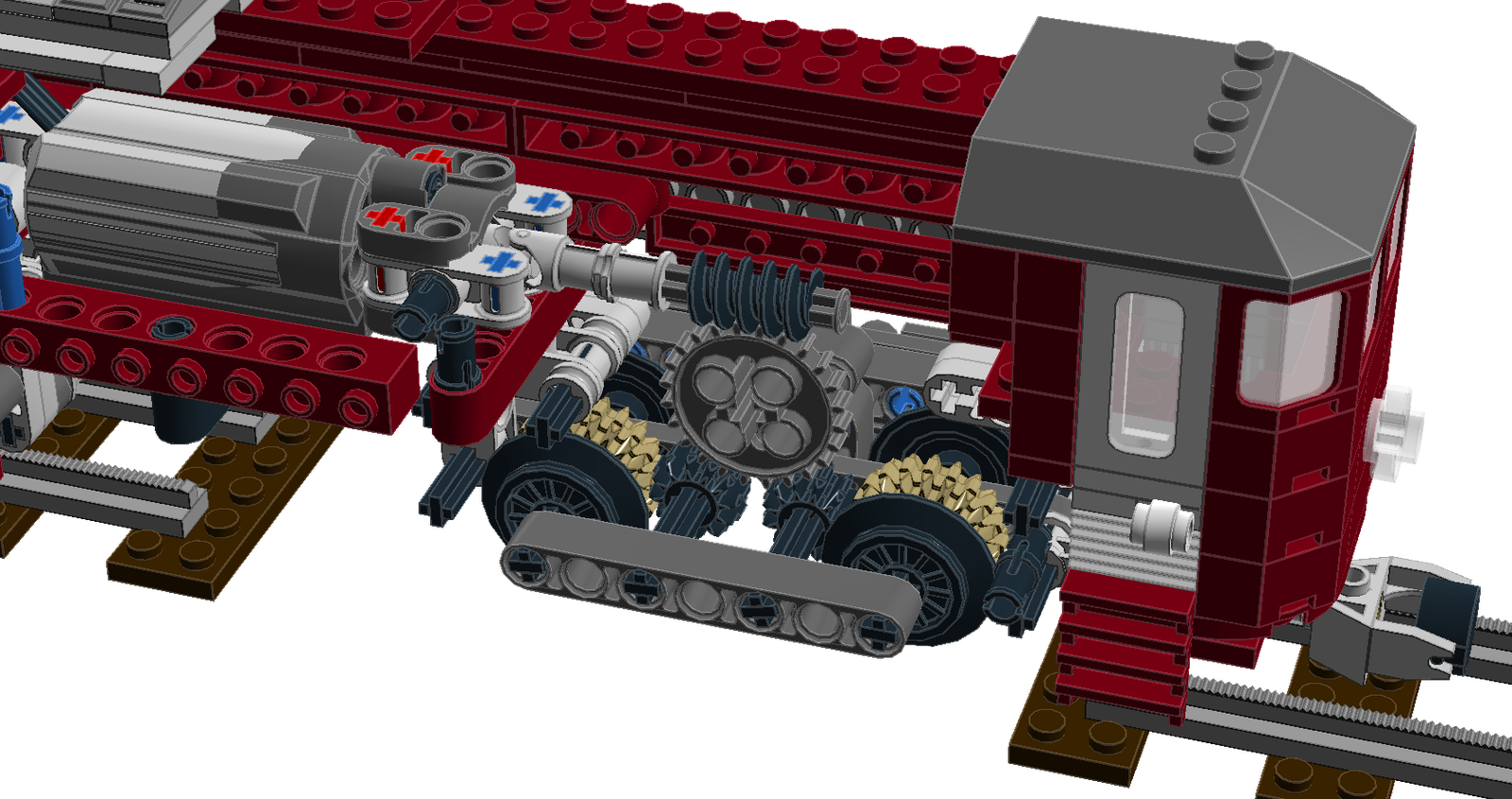 LEGO IDEAS Product Ideas Narrow Gauge Train Motorised lego-technic-69910-x10-yellow-track-element-7x1-5-no-1-tread-link