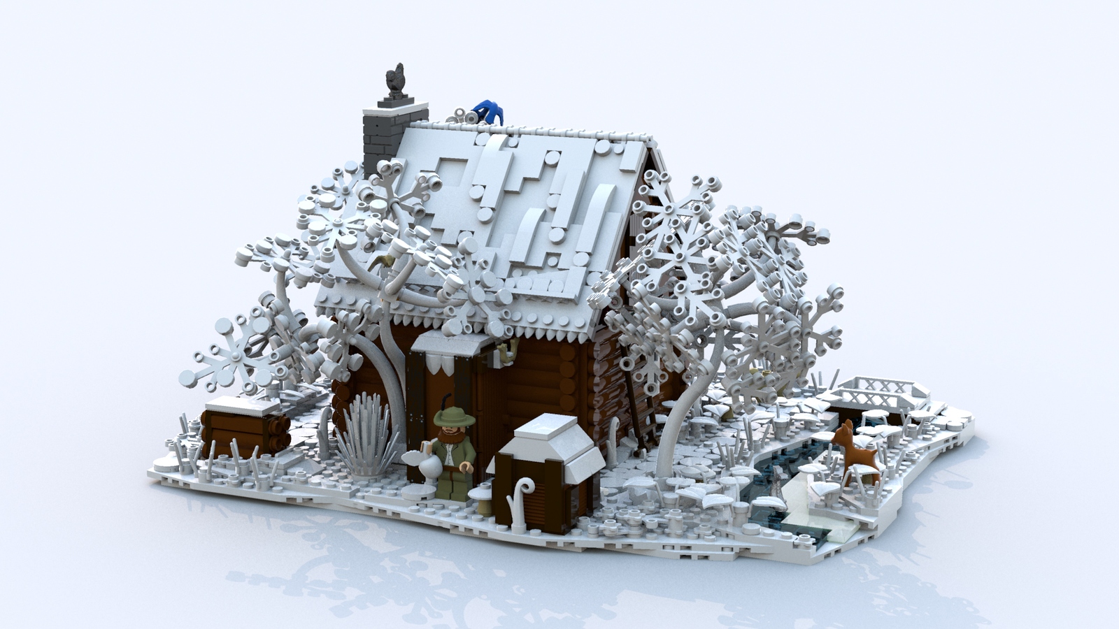 LEGO IDEAS Product Ideas Hunting Lodge in Wintertime