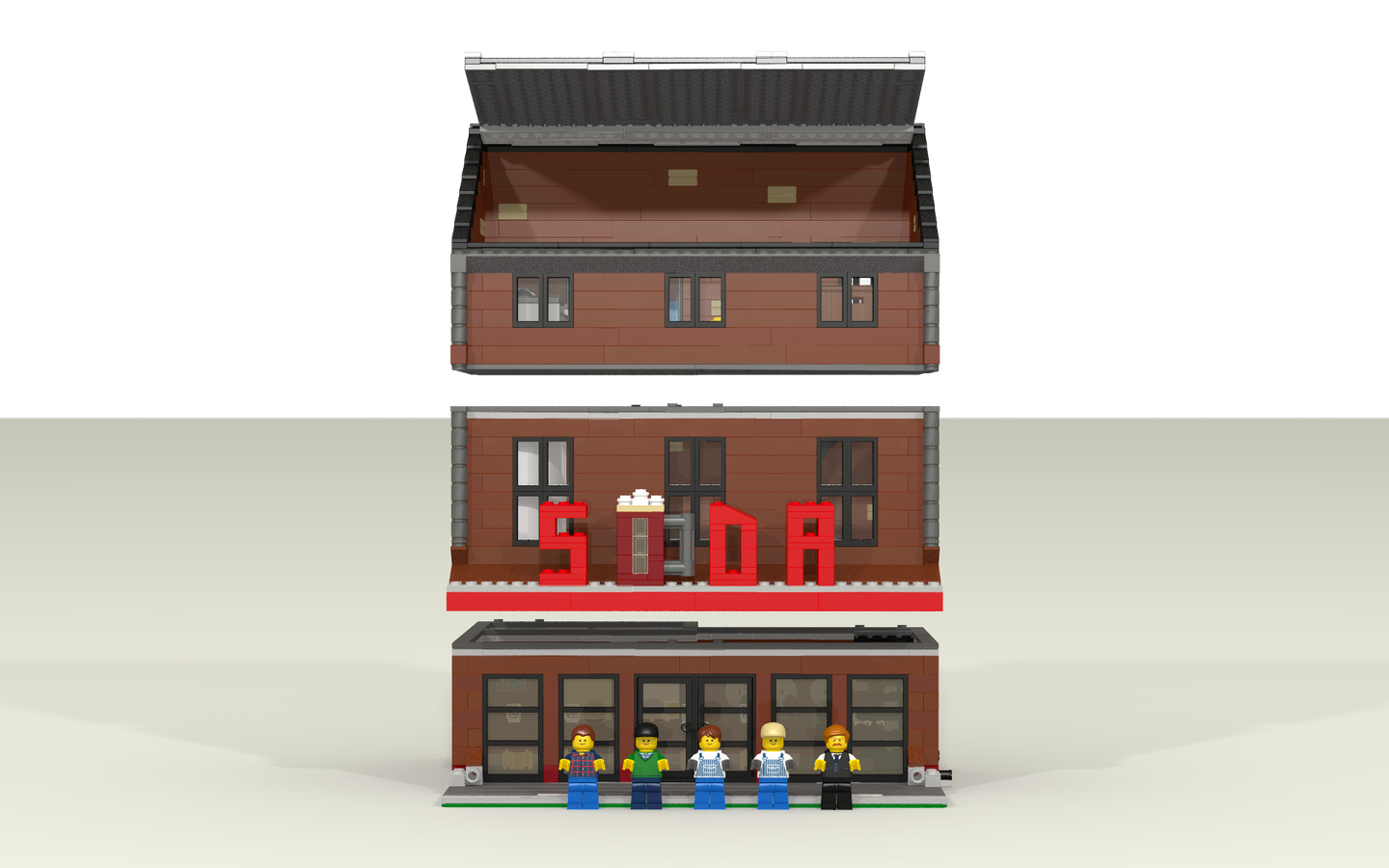 LEGO IDEAS Product Ideas Soda Brewery and Bar Modular Building