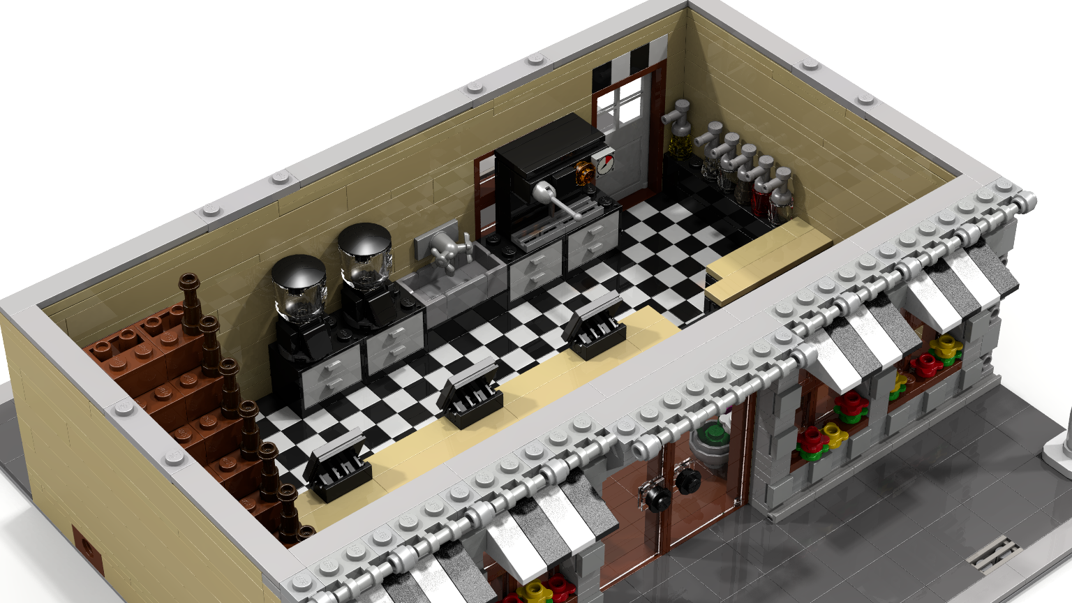 LEGO IDEAS Product Ideas Modular Pastry and Coffee Shop