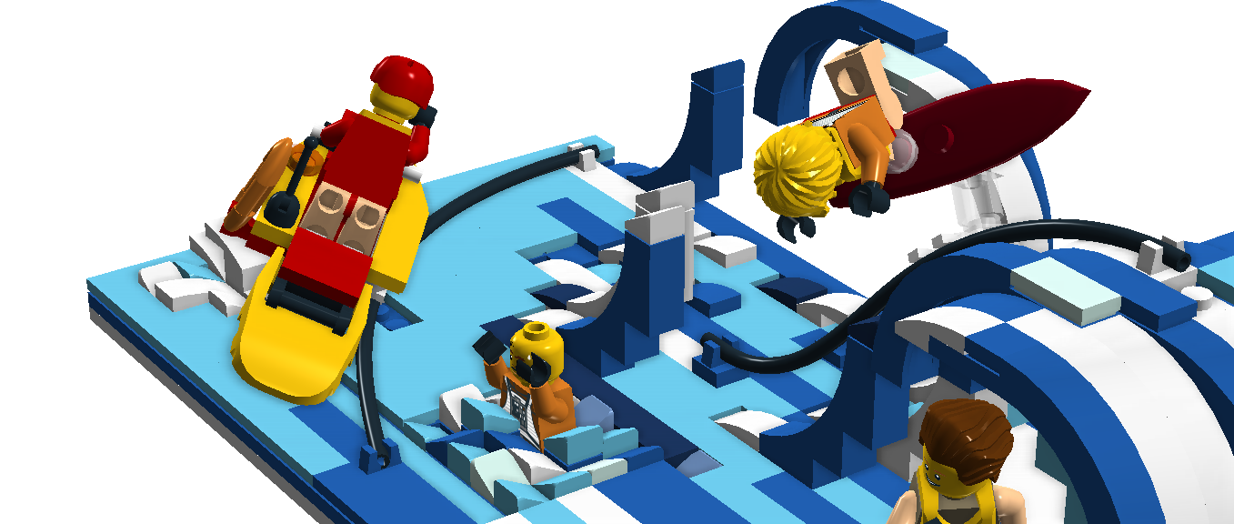 LEGO IDEAS Product Ideas Big Waves Surf Movable Set