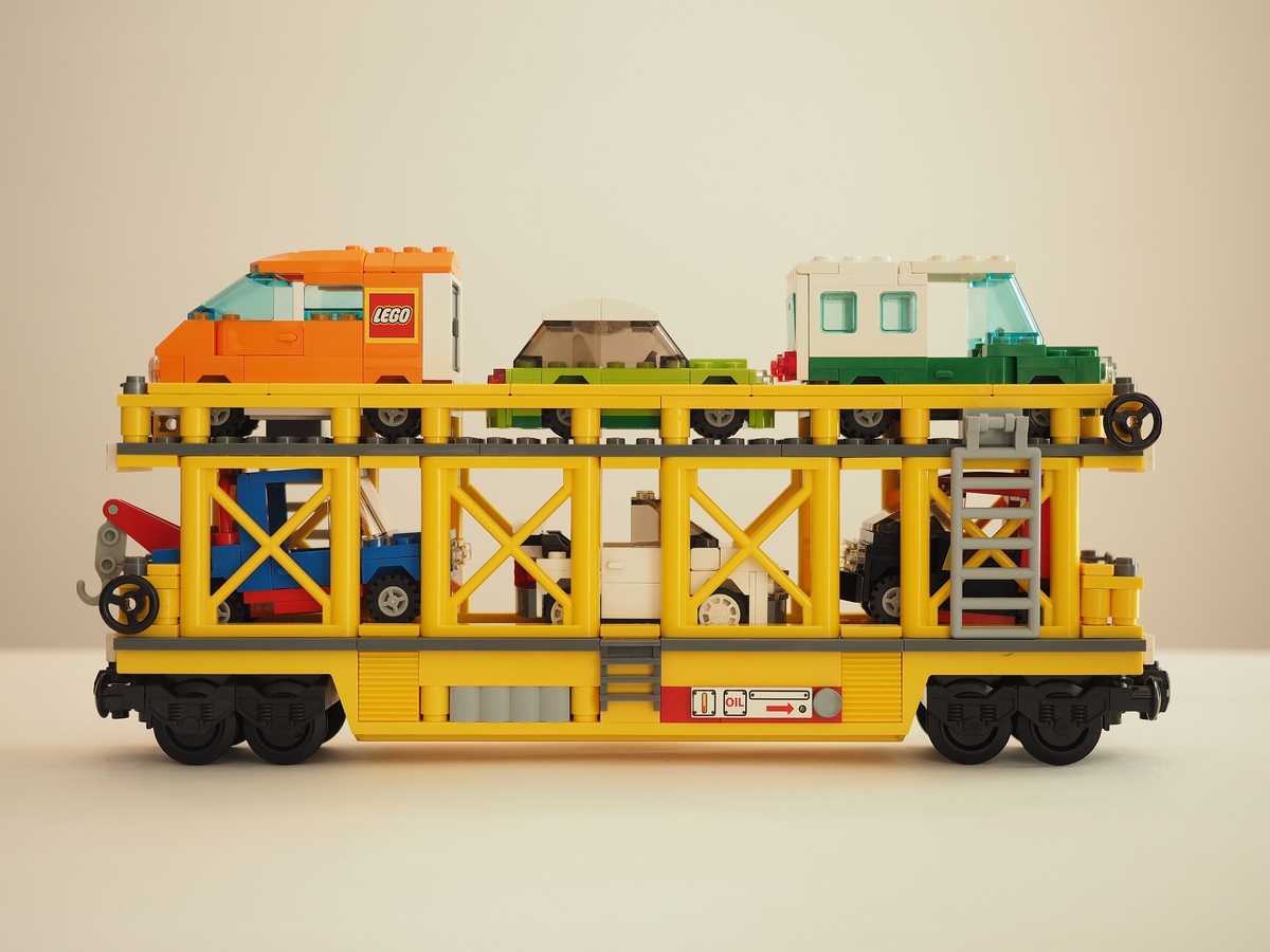 LEGO IDEAS Product Ideas Train Car Carrier with Six Cars