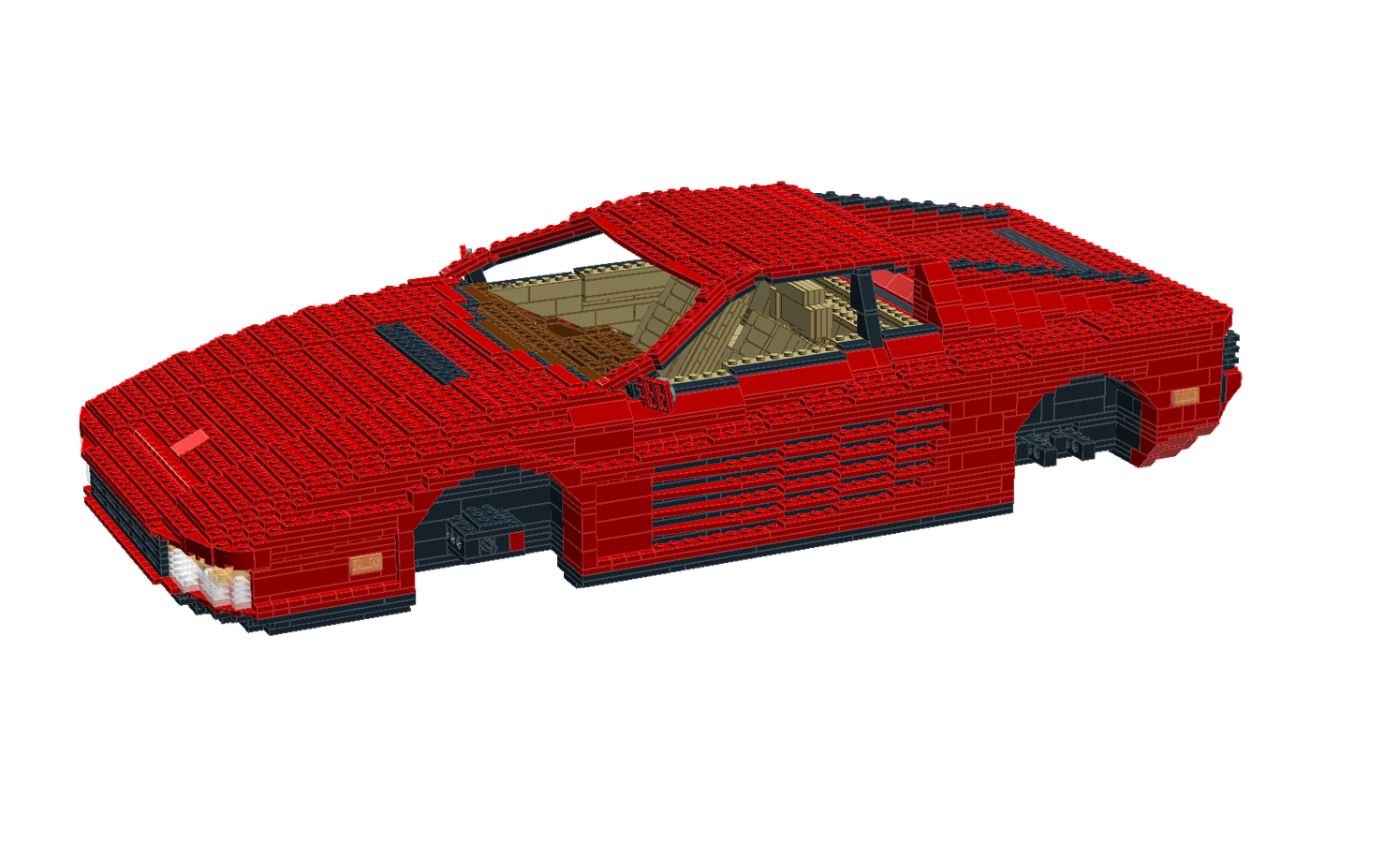 Ferrari testarossa lego