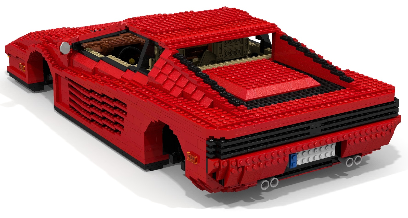 Ferrari testarossa lego