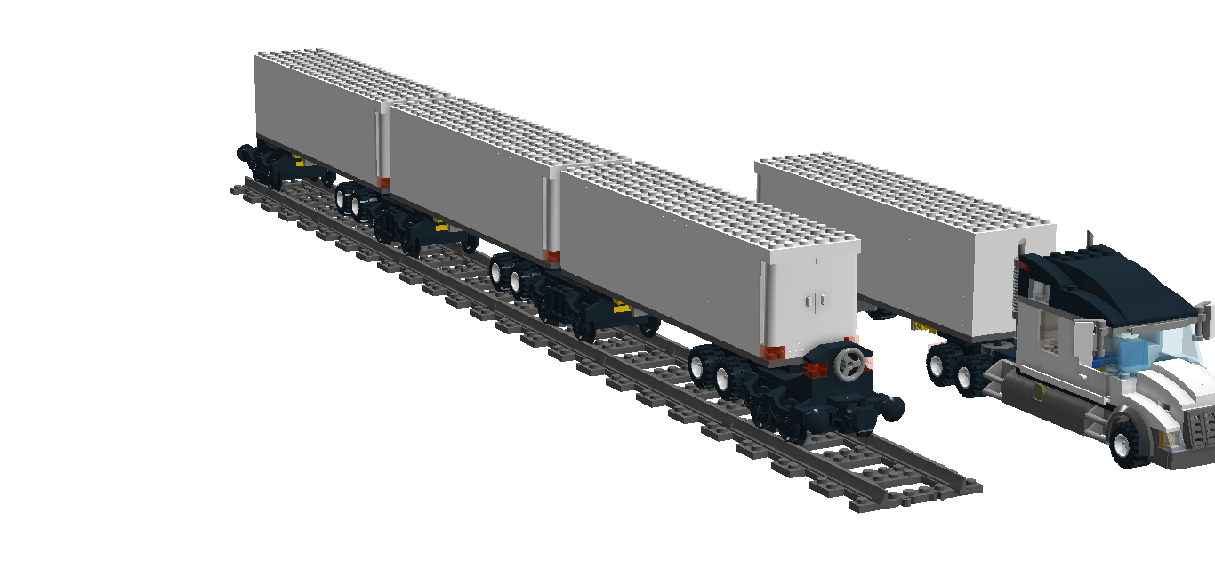 LEGO IDEAS Product Ideas Intermodal Railroader Tractor Trailer