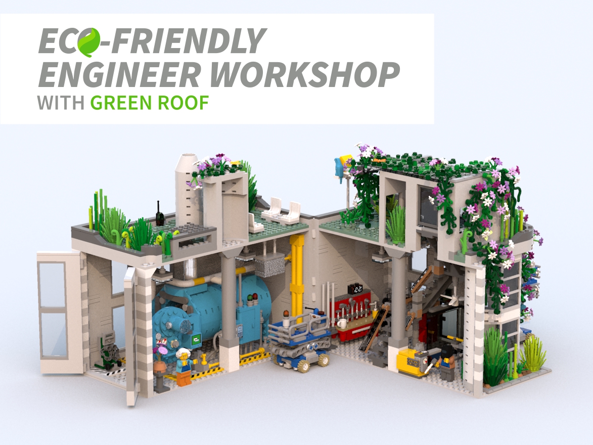LEGO IDEAS Product Ideas EcoFriendly Engineer with Green Roof