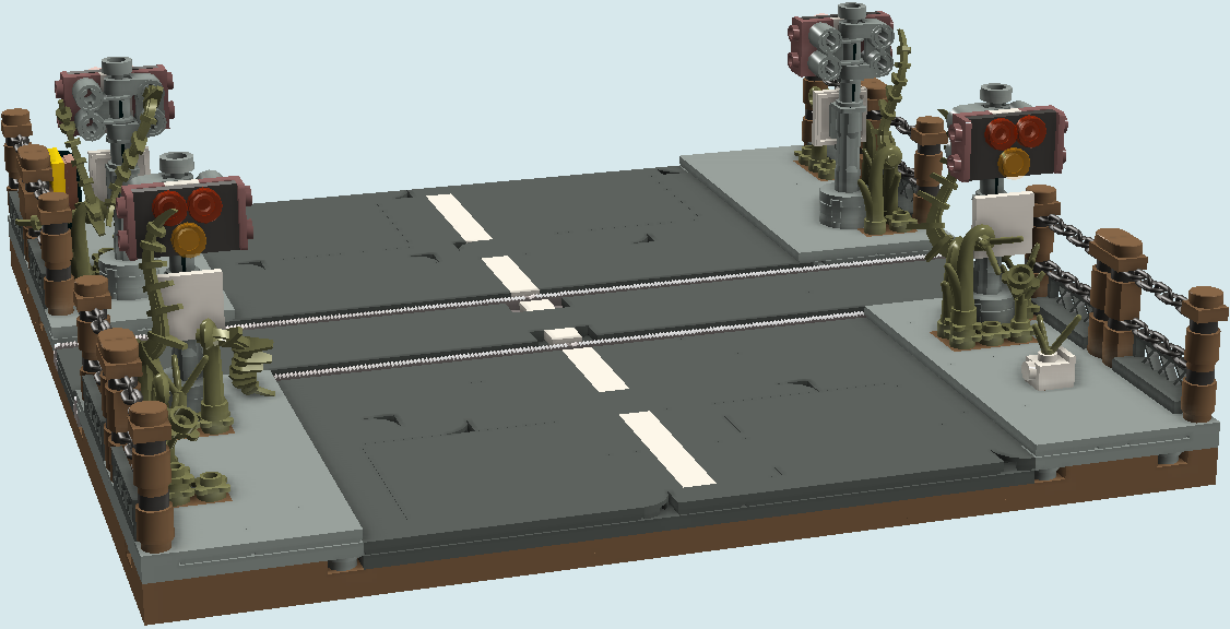 lego railroad crossing