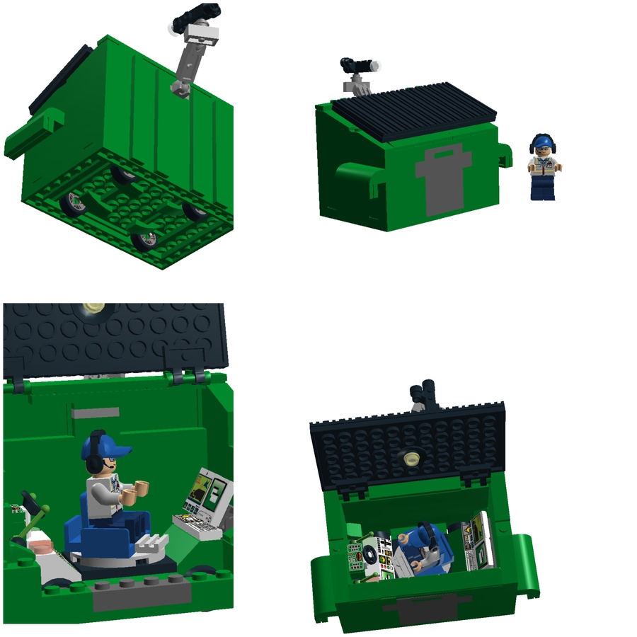 LEGO IDEAS Product Ideas Surveillance Garbage Bin