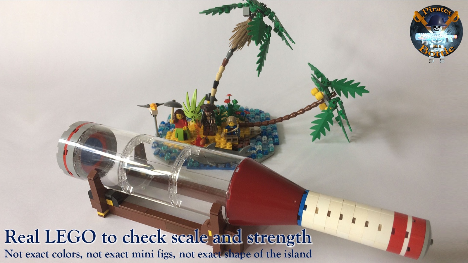 pirate ship in bottle lego