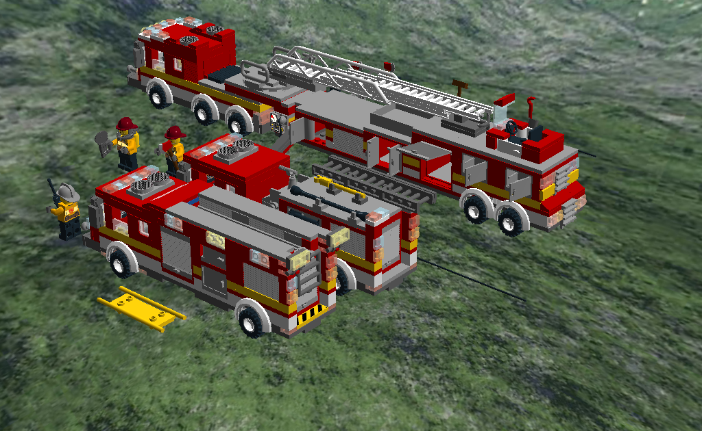 LEGO IDEAS Product Ideas Lego Fire Department Rescue, Pumper, and
