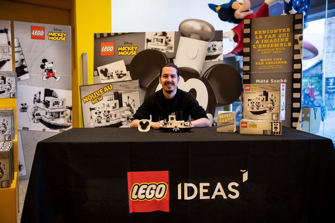 Lego store deals steamboat willie