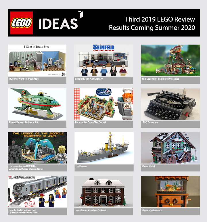 LEGO IDEAS Blog 12 Product Ideas Qualify for the Third 2019