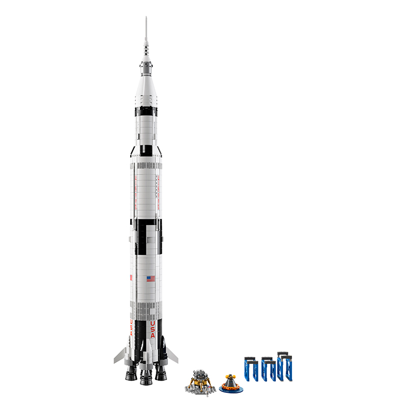 Saturn v cheap lego build time