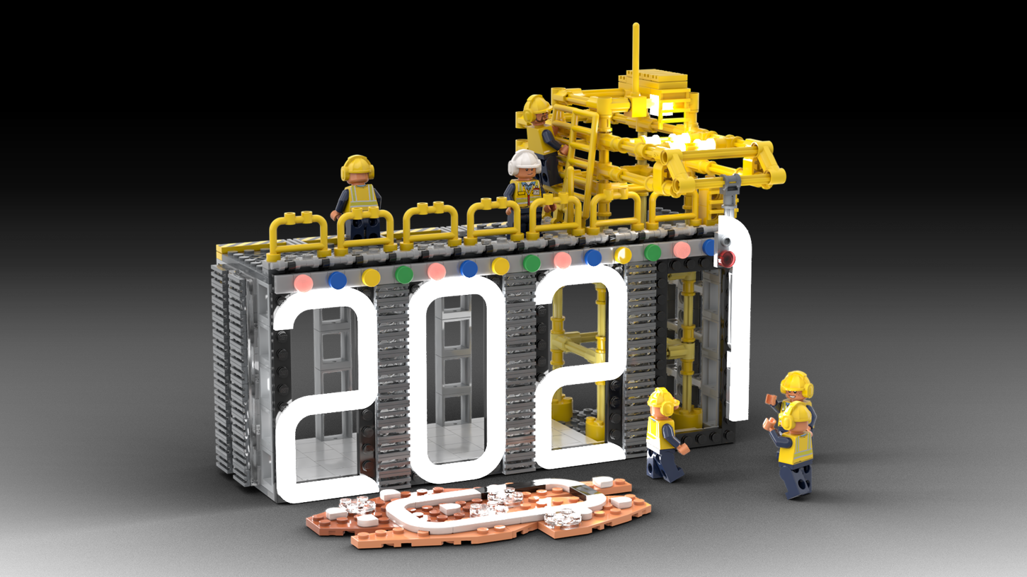 3d digital lego online clock