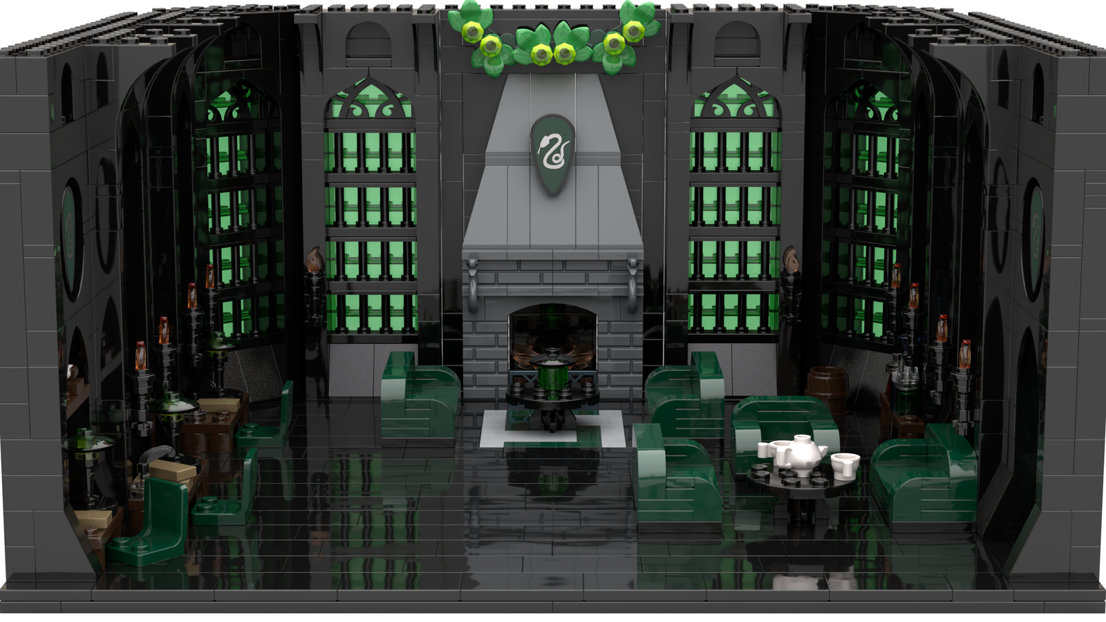 harry potter slytherin common room