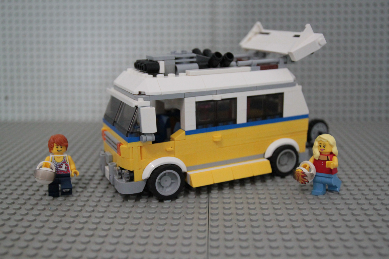 Lego yellow camper online van