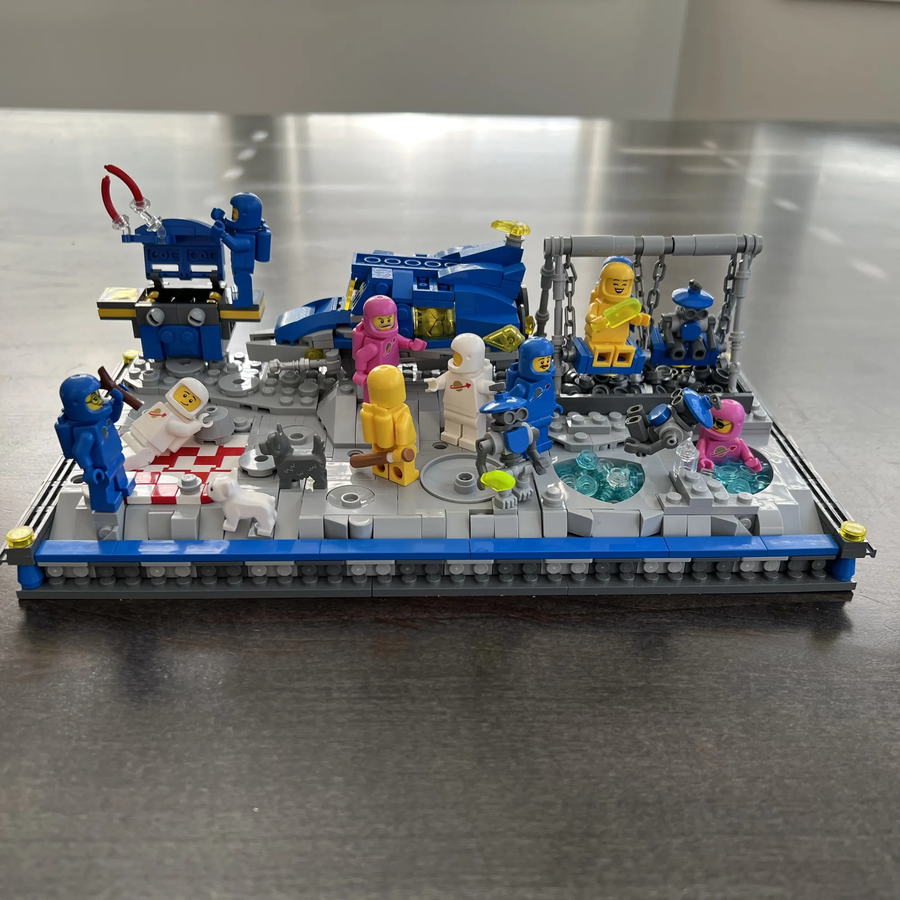 Lego store space diorama