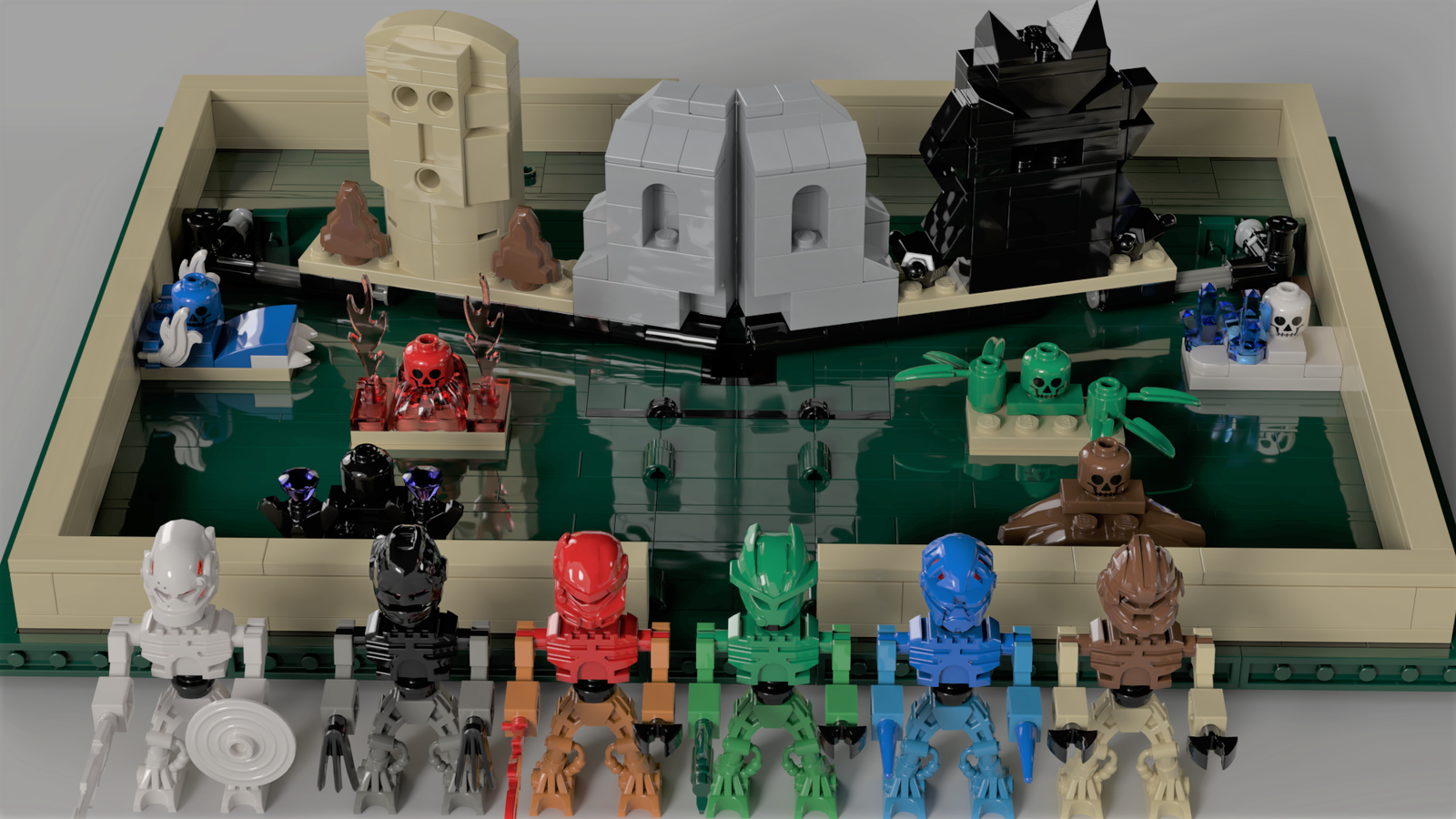 Lego discount bionicle minifigures