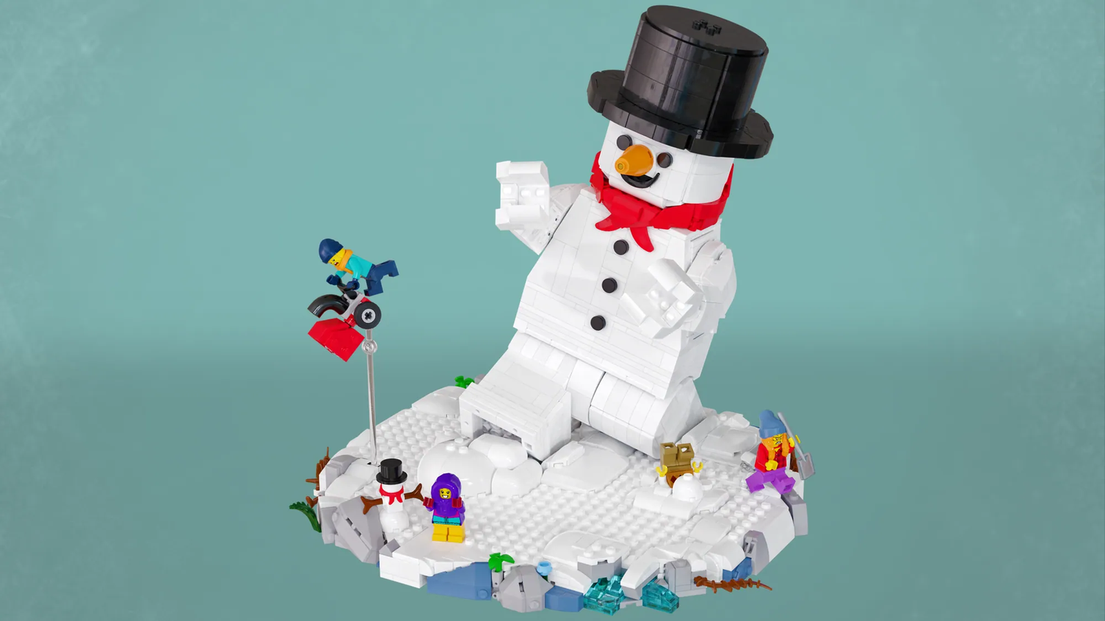 Lego snowman hot sale minifigure