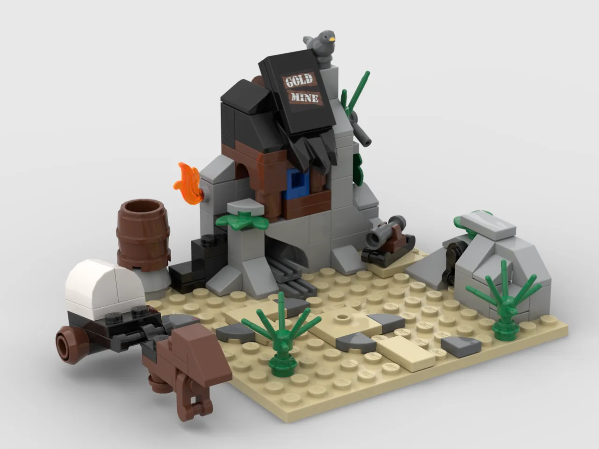 Lego gold hot sale mine