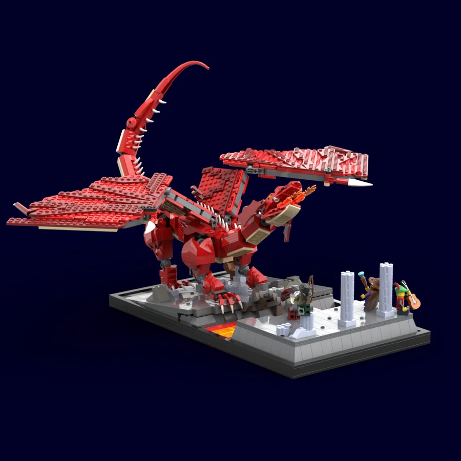 Red dragon lego online set