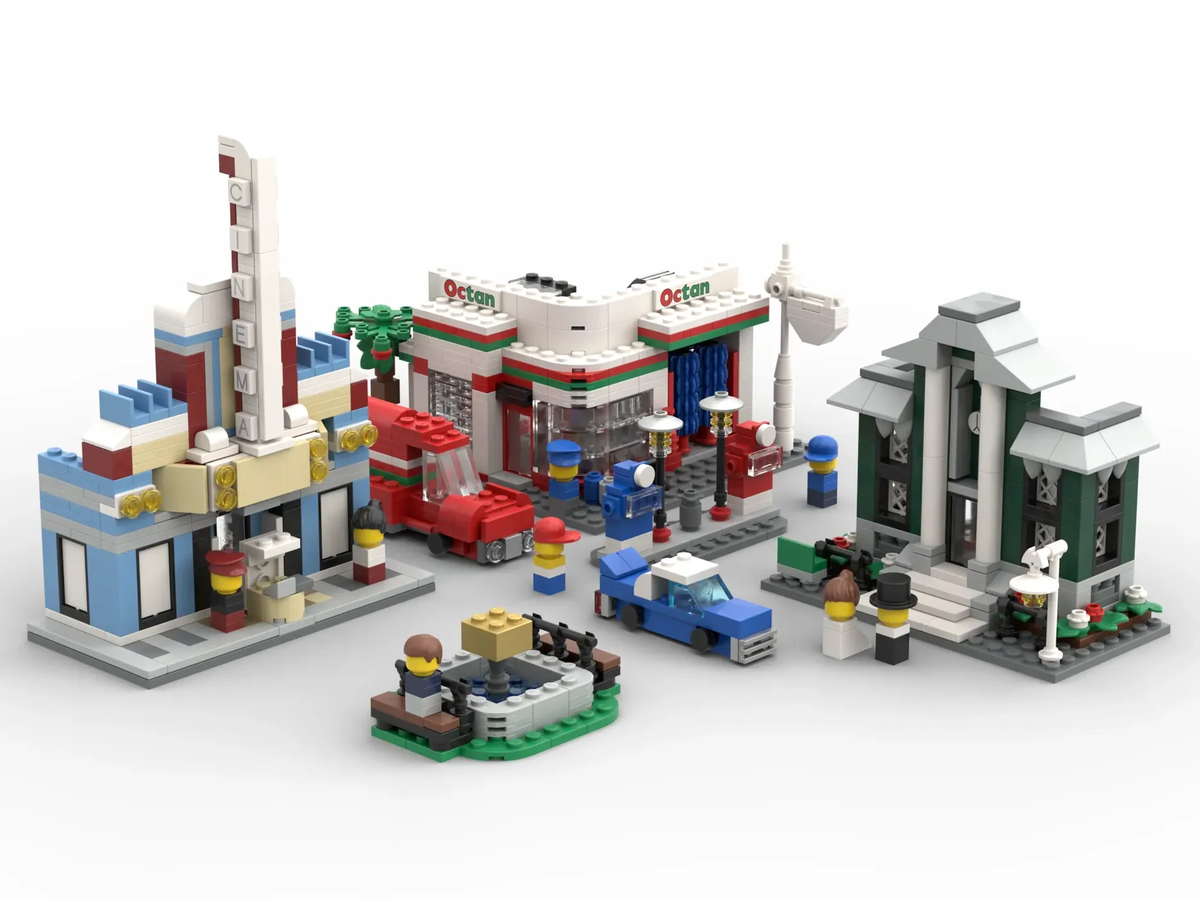 Lego store town plan