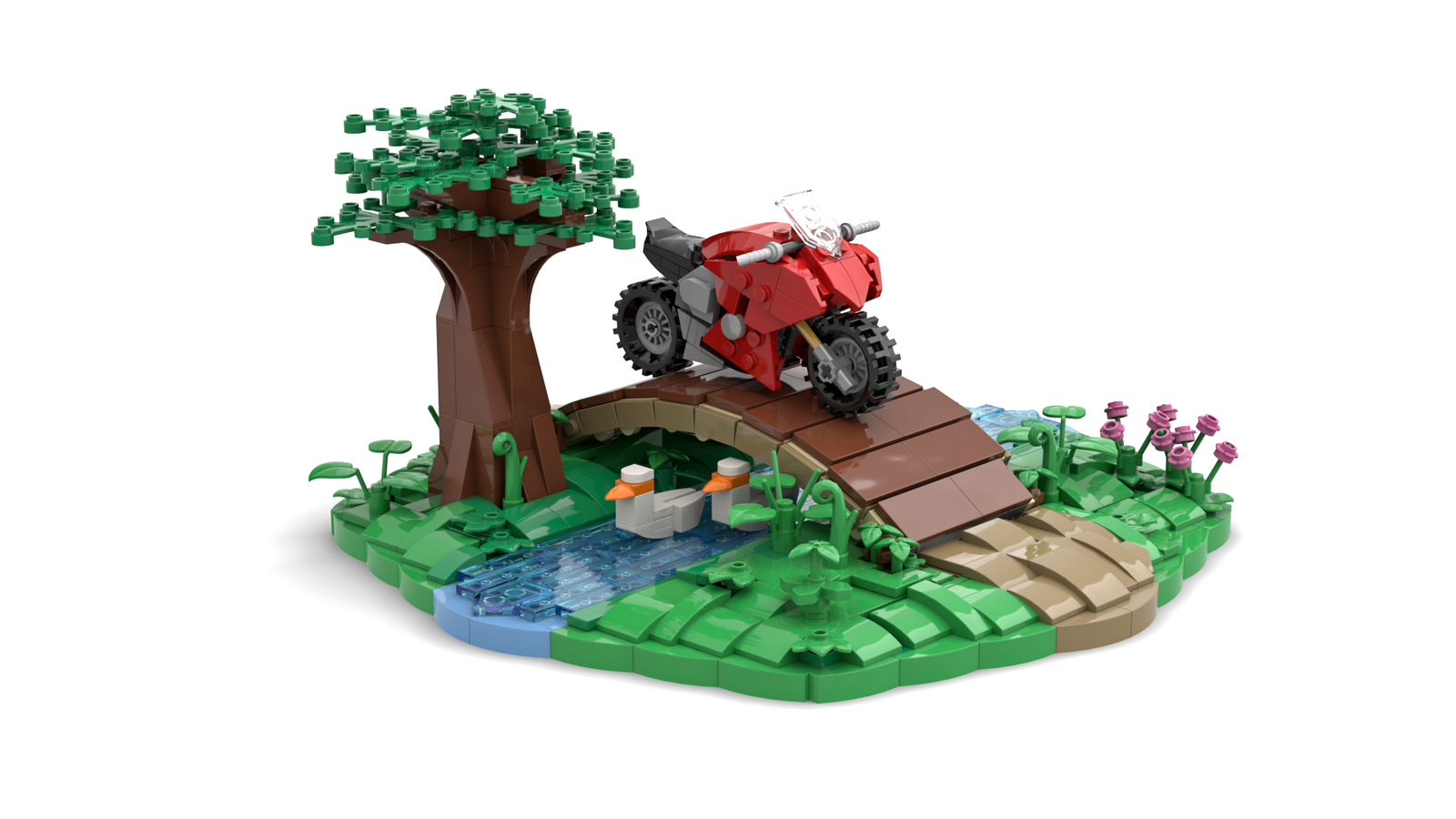 Lego green motorcycle instructions hot sale