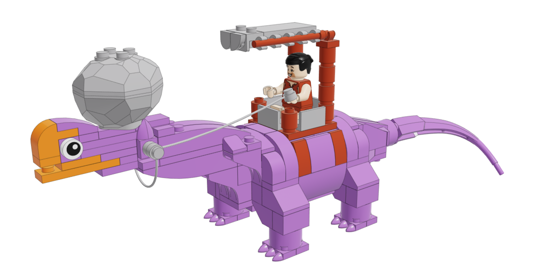 lego flintstones dino