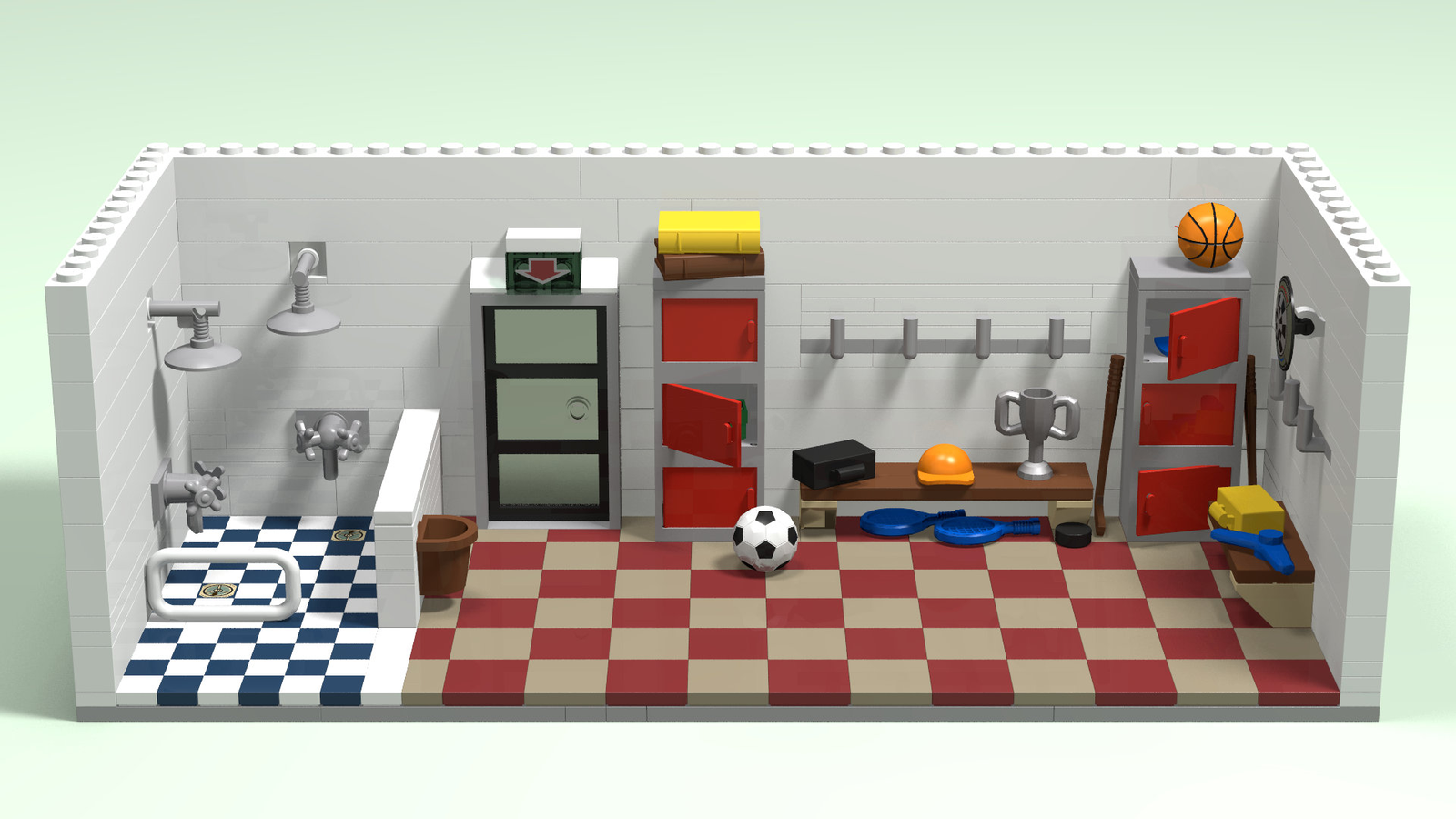 LEGO IDEAS - Soccer Locker Room