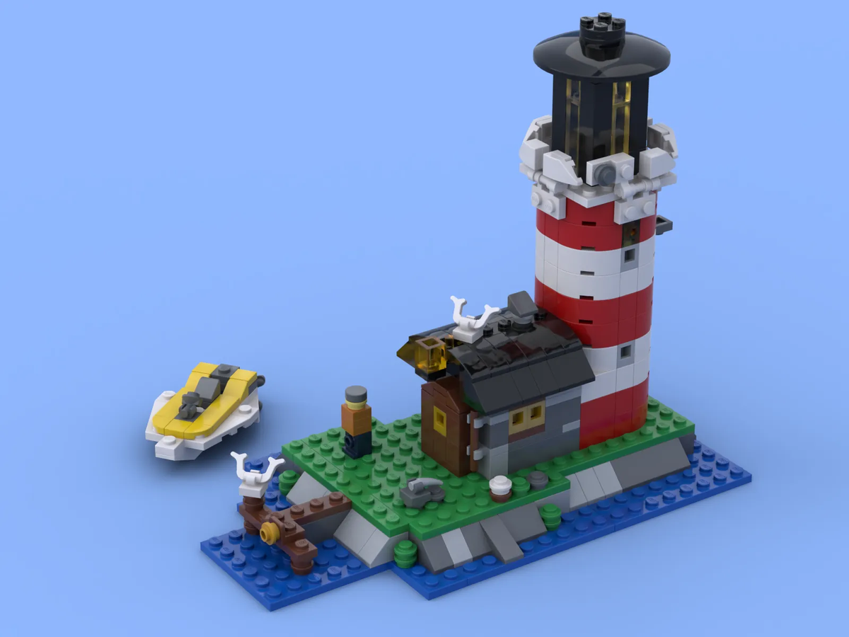 Lego lighthouse hot sale 5770