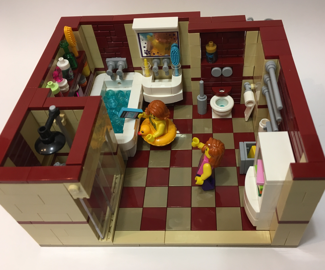 LEGO IDEAS Help Decorate the LEGO House! Minifigure bathroom