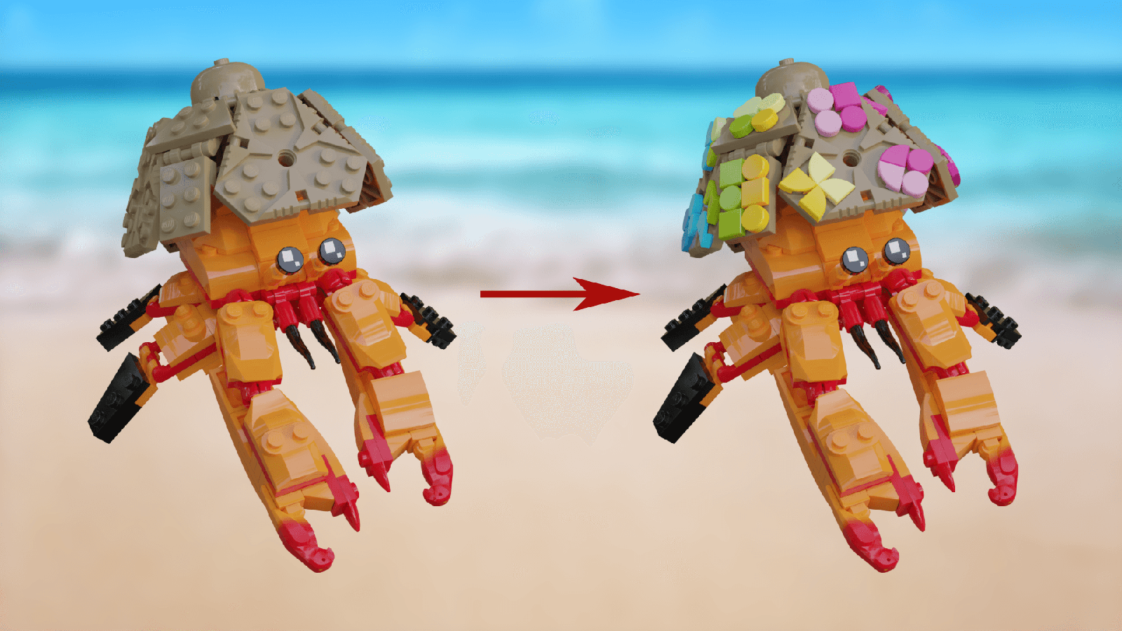 LEGO IDEAS Do you want to go to the seaside Customize a Crab