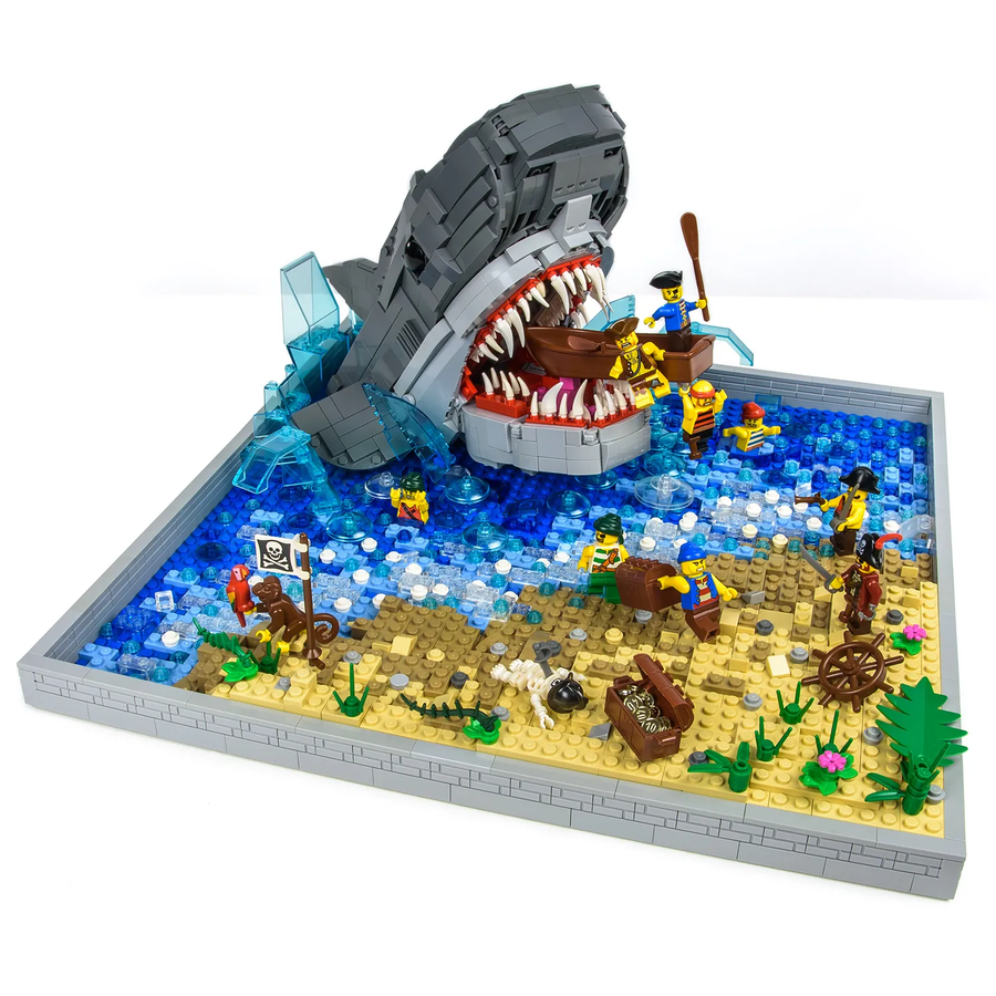 Megalodon de hot sale lego