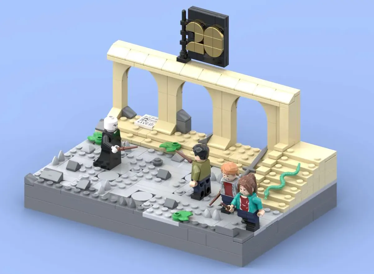 Lego harry store potter voldemort battle