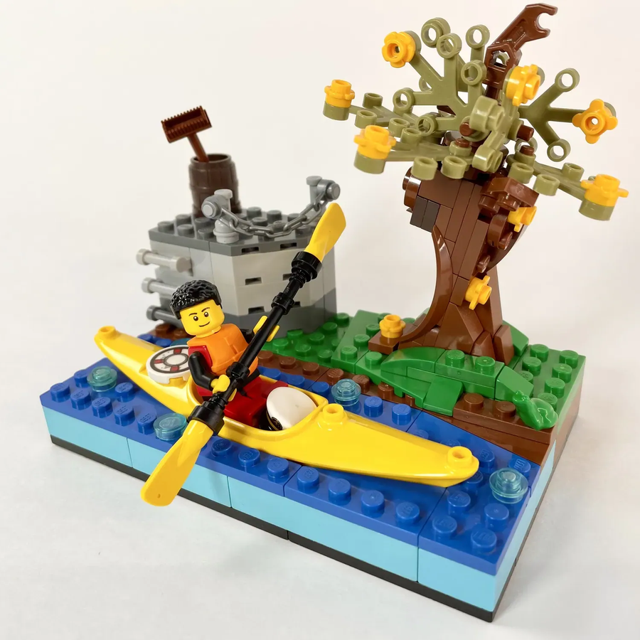 Lego kayak online set