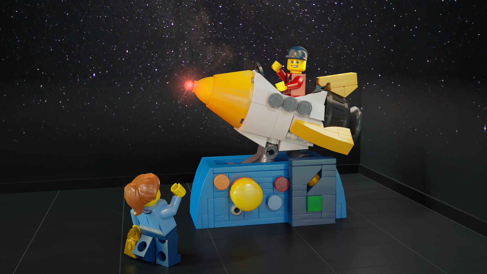 Lego space cheap ride rocket