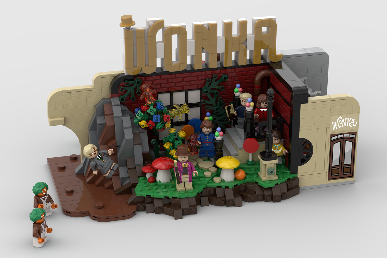 Lego charlie and store the chocolate factory