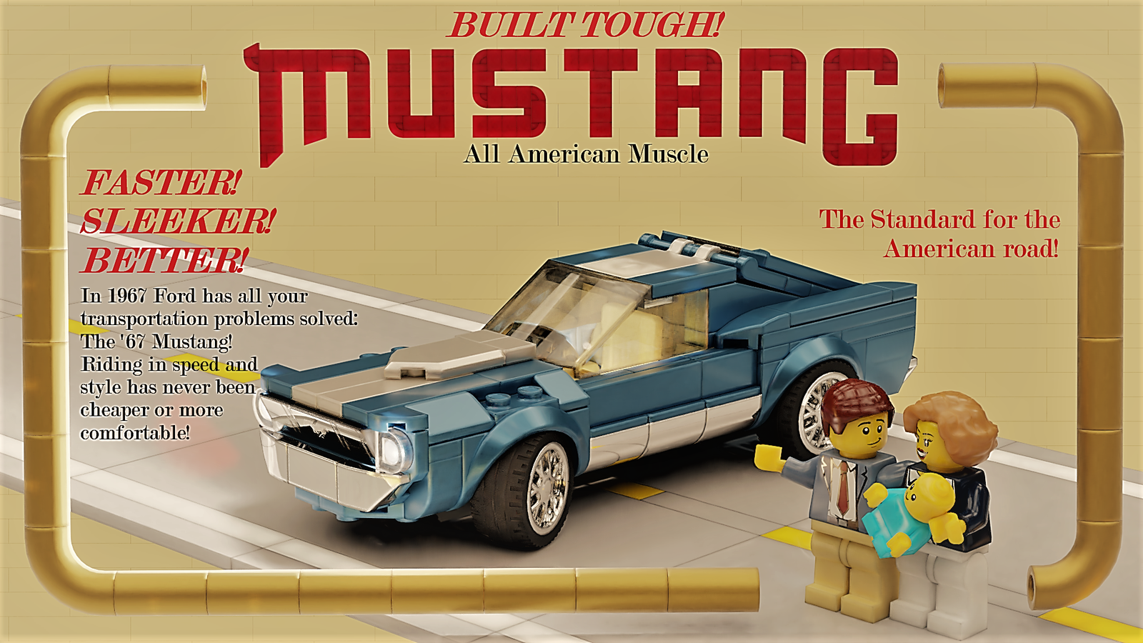 Turn a Lego Ford Mustang Into a Vintage Mopar or Chevy Truck With These  Clever Guides