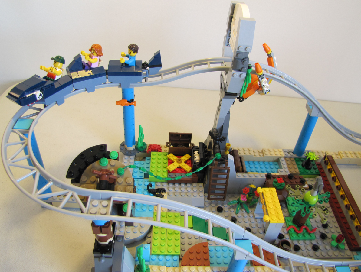 Lego pirate roller coaster hot sale motorized