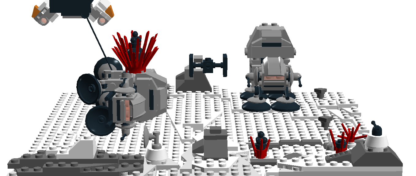 Lego battle of hot sale hoth micro build