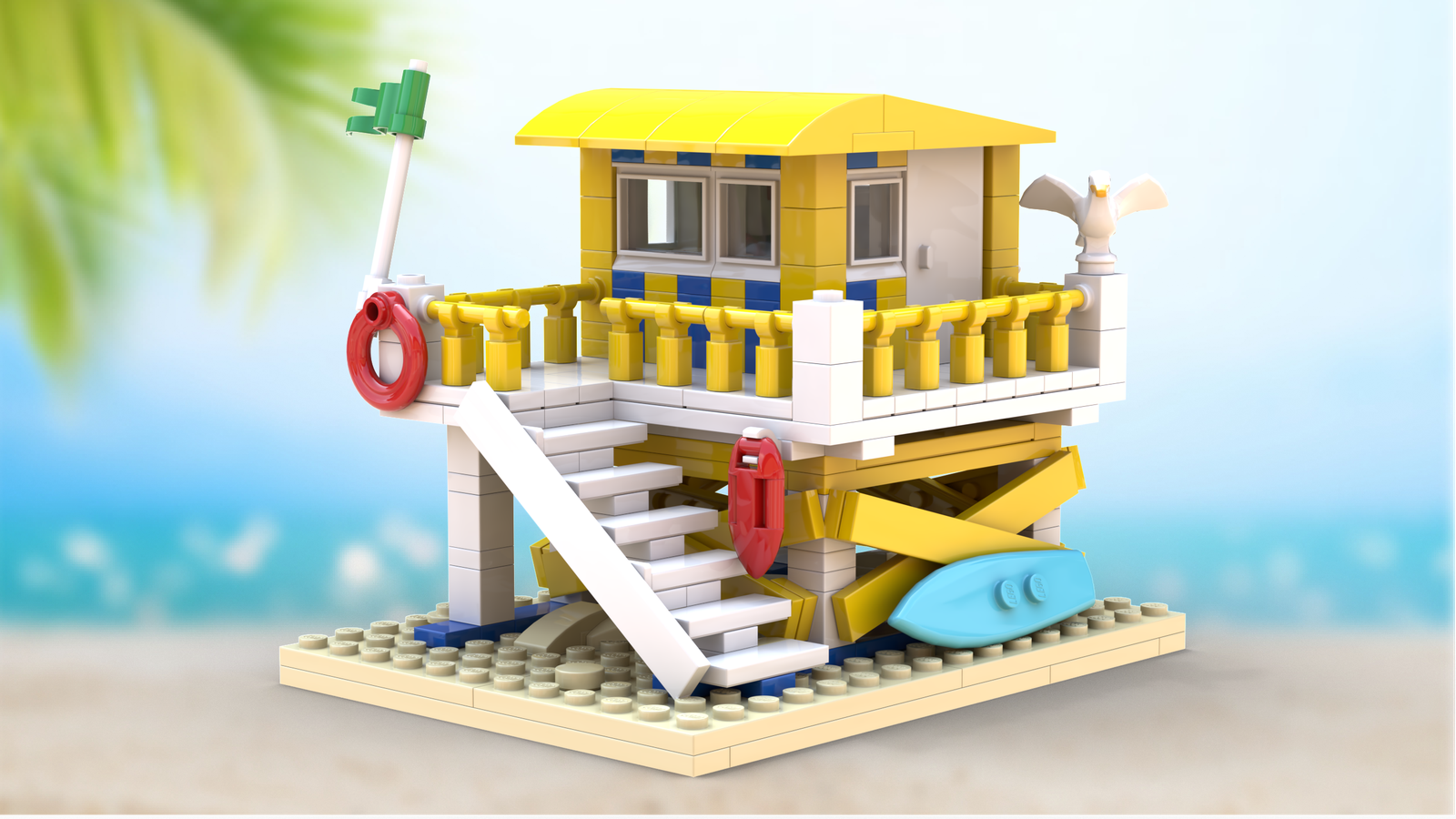 Lego south store beach tower