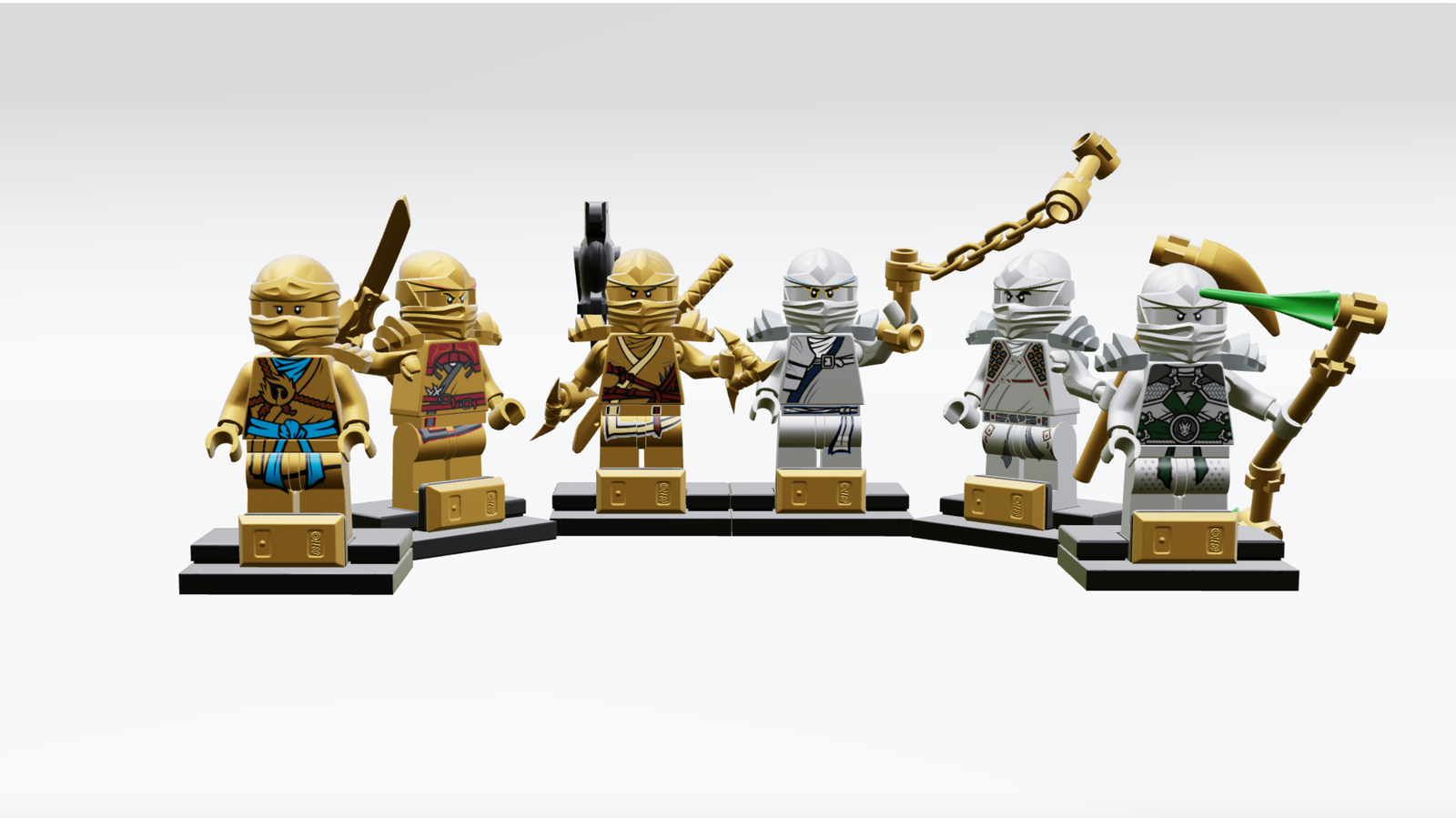LEGO IDEAS 10 Years of LEGO® NINJAGO®! Statues of the Ninja