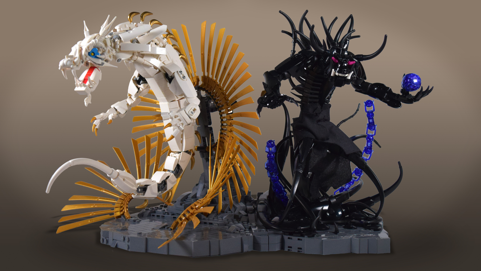 Lego Ideas 10 Years Of Lego Ninjago Oni And Dragon Sculpture