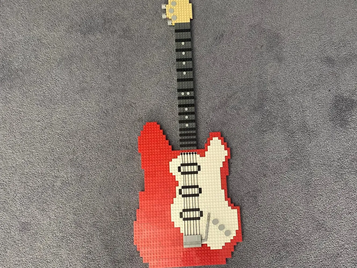 Life size hot sale lego guitar