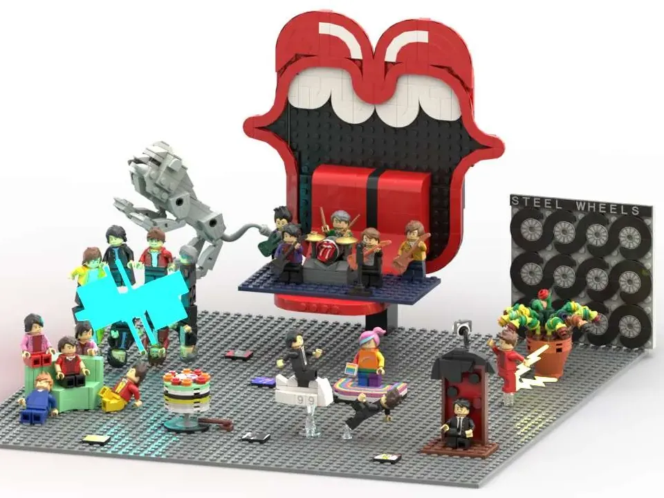 Lego Rolling Stones | LEGO® ART – MAXLUA