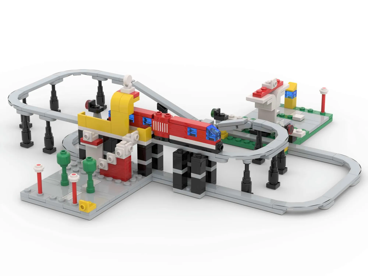 Lego monorail airport shuttle sale